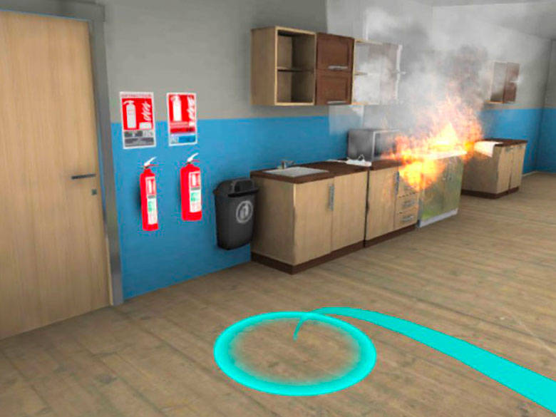 Simulateur incendie Réalité Virtuelle