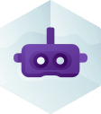 Picto casque VR violet